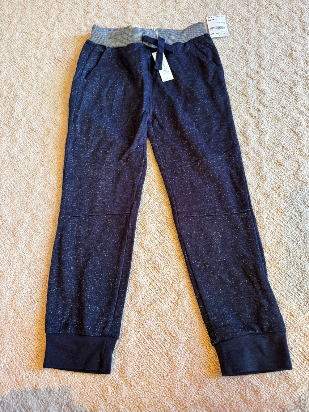 Sovereign Code Boys Navy Heathered Jogger Sweatpants